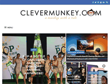 Tablet Screenshot of clevermunkey.com